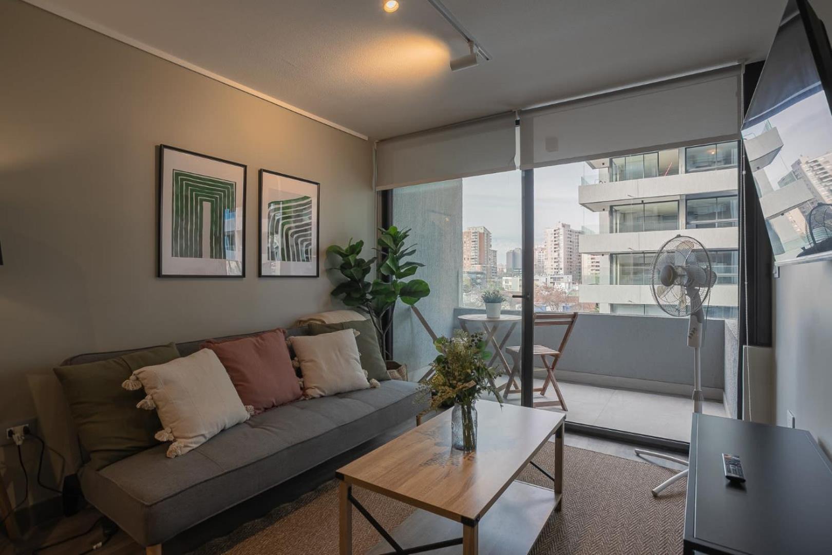 Apartamento Disfruta De La Bohemia A Pasos De Barrio Italia Santiago